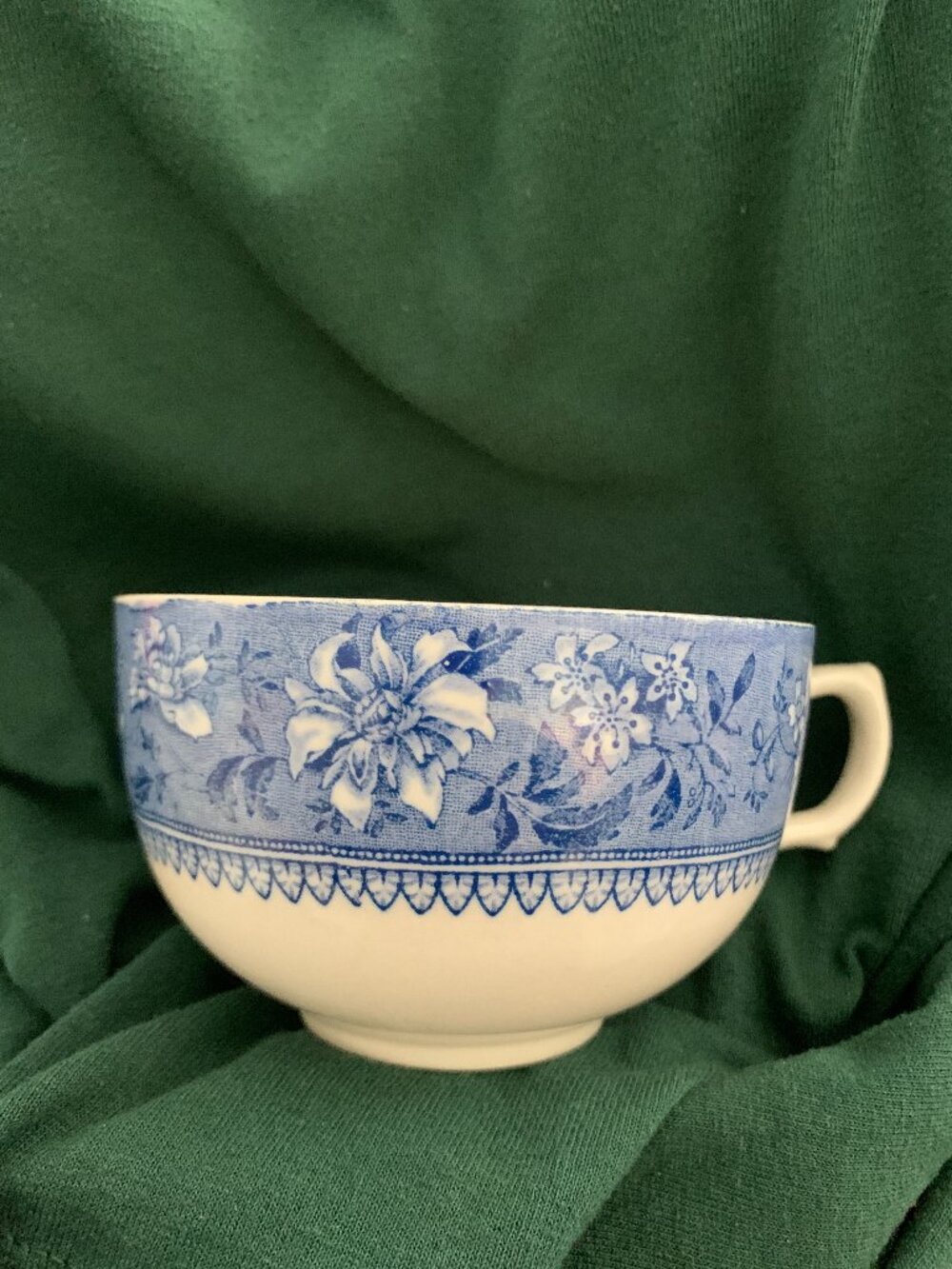 Vintage Fondeville Ambassador Ware England Delicate Blue Floral Teacup